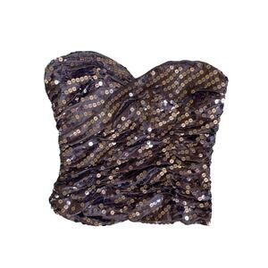 Bebe purple sequin top